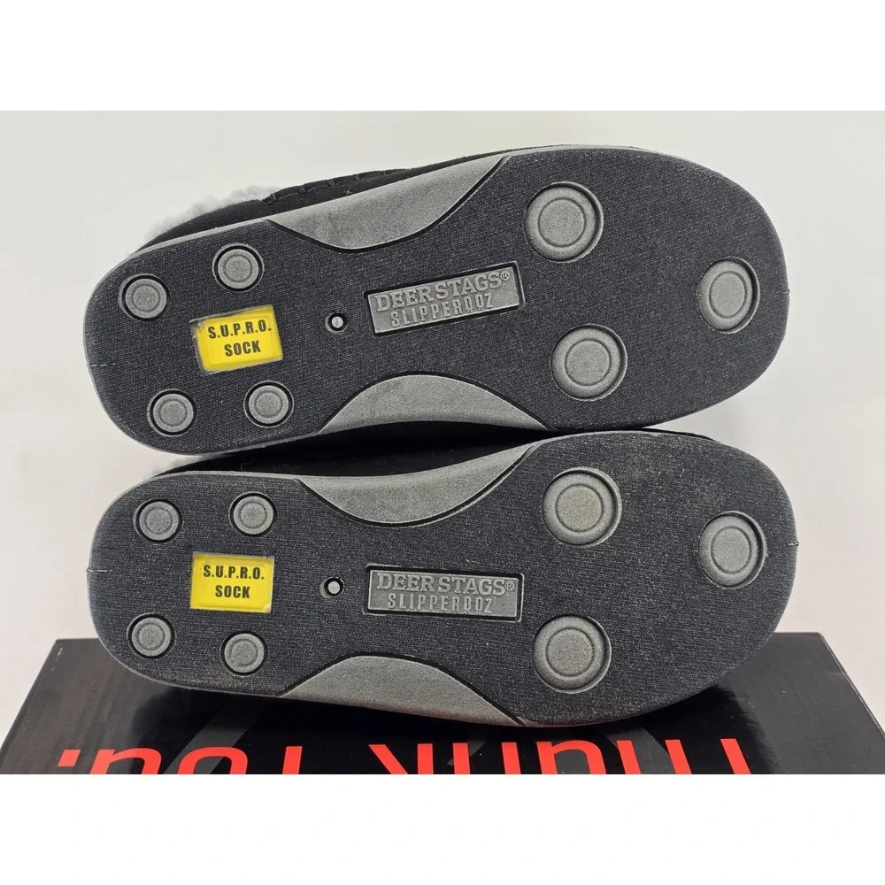 NIB Deer Stags Lil Nordic Slipper - Size 3M Unisex Big‎ Kid - Color Black